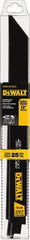 DeWALT - Bi-Metal Reciprocating Saw Blade - Straight Profile, 14 to 18 TPI, Toothed Edge - All Tool & Supply