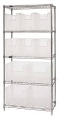 Quantum Storage - 10 Bin Giant Stack Container with Wire Shelving - All Tool & Supply