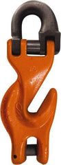 CM - 1/2 Inch Chain Diameter, Grade 100 Clevis Hook - 15,000 Lbs. Load Capacity, 1.43 Inch Inside Diameter, 0.41 Inch Pin Diameter, 0.65 Inch Hook Throat, 9.36 Inch Overall Length, 3.34 Inch Hook Width - All Tool & Supply