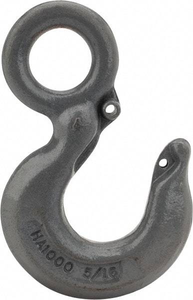 CM - Chain Grade 100, 5,700 Lbs. Load Limit Eye Rigging Hook - 1.06 Inch Hook Throat, 4.09 Inch Reach, 1.13 Inch Eye Inside Diameter, 5/16 Inch Chain Diameter, 5.63 Inch Overall Length, 1/2 Inch Eye Thickness - All Tool & Supply