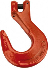 CM - 3/8 Inch Chain Diameter, Grade 100 Clevis Hook - 8,800 Lbs. Load Capacity, 0.47 Inch Inside Diameter, 0.51 Inch Pin Diameter, 1.06 Inch Hook Throat, 6.53 Inch Overall Length, 4.38 Inch Hook Width - All Tool & Supply