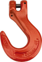 CM - 9/32 Inch Chain Diameter, Grade 100 Clevis Hook - 4,300 Lbs. Load Capacity, 0.38 Inch Inside Diameter, 0.36 Inch Pin Diameter, 0.83 Inch Hook Throat, 5.23 Inch Overall Length, 3.53 Inch Hook Width - All Tool & Supply