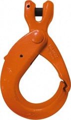 CM - 5/8 Inch Chain Diameter, Grade 100 Clevis Hook - 22,600 Lbs. Load Capacity, 0.71 Inch Inside Diameter, 3/4 Inch Pin Diameter, 3.2 Inch Hook Throat, 10.22 Inch Overall Length, 7.37 Inch Hook Width - All Tool & Supply