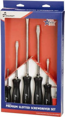 Ability One - 6 Piece Slotted Screwdriver Set - Bit Sizes: Philips #1 to #3 - All Tool & Supply