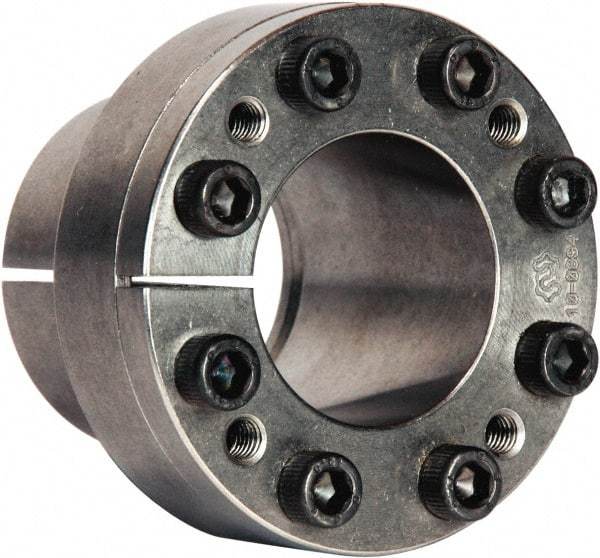 Climax Metal Products - M4 Thread, 1/4" Bore Diam, 0.551" OD, Shaft Locking Device - 3 Screws, 1,643 Lb Axial Load, 0.984" OAW, 0.394" Thrust Ring Width, 17 Ft/Lb Max Torque - All Tool & Supply