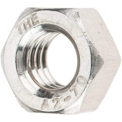 Value Collection - M6x1.00 Stainless Steel Right Hand Hex Nut - 10mm Across Flats, 5mm High, Uncoated - All Tool & Supply