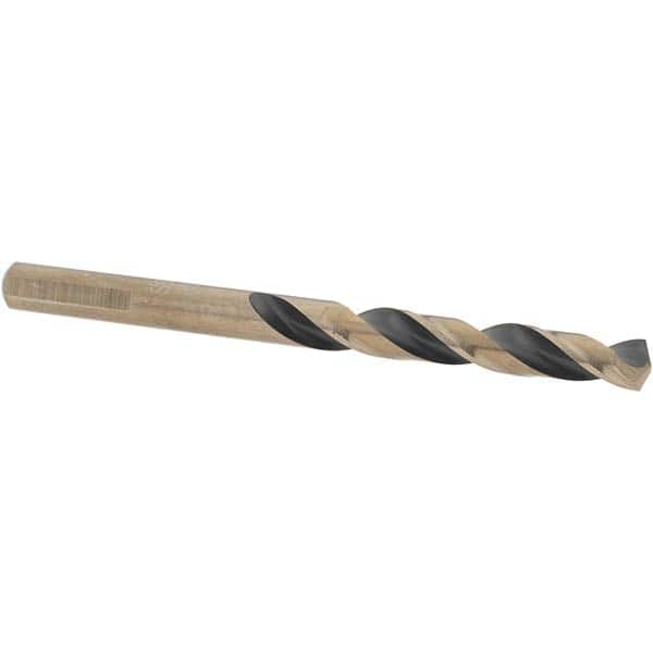 Import - 9/32" High Speed Steel, 135° Point, Round with Flats Shank Maintenance Drill Bit - All Tool & Supply