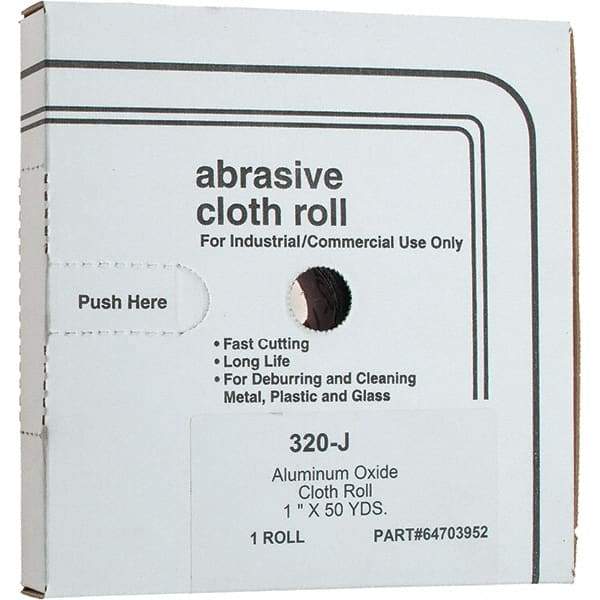 Value Collection - Shop Rolls   Abrasive Material: Aluminum Oxide    Roll Width (Inch): 1 - All Tool & Supply