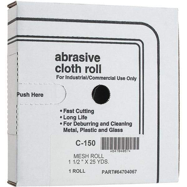 Made in USA - Shop Rolls   Abrasive Material: Silicon Carbide    Roll Width (Inch): 1-1/2 - All Tool & Supply