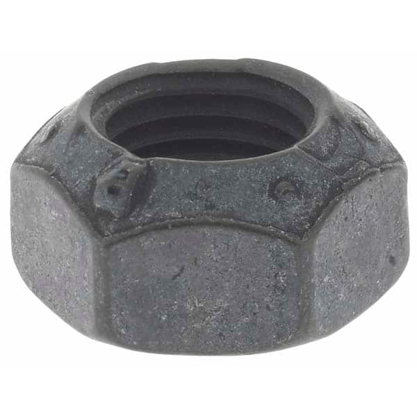 Made in USA - 7/16-20 UNF Grade L9 Hex Lock Nut with Distorted Thread - All Tool & Supply