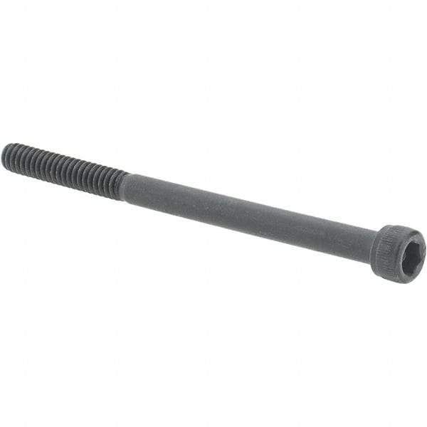 Value Collection - #10-24 UNC Hex Socket Drive, Socket Cap Screw - Alloy Steel, Black Oxide Finish, Partially Threaded, 2-3/4" Length Under Head - All Tool & Supply