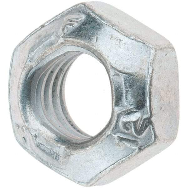 Made in USA - M8x1.25 Metric Coarse Grade 12 Hex Lock Nut with Distorted Thread - 8mm High, Cadmium Dicromate Finish - All Tool & Supply