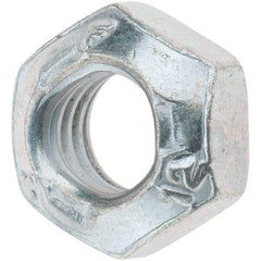 Made in USA - M8x1.25 Metric Coarse Grade 12 Hex Lock Nut with Distorted Thread - 8mm High, Cadmium Dicromate Finish - All Tool & Supply