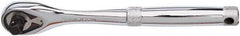 Proto - 3/8" Drive Pear Head Tethered Ratchet - Full Polish Chrome Finish, 11" OAL, 45 Gear Teeth, Long Handle - All Tool & Supply