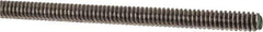 Made in USA - #10-24 UNC (Coarse), 3' Long, Stainless Steel Threaded Rod - Right Hand Thread - All Tool & Supply