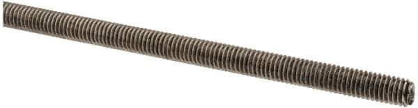 Made in USA - #10-32 UNF (Fine), 3' Long, Stainless Steel Threaded Rod - Right Hand Thread - All Tool & Supply