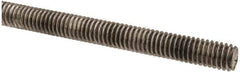 Made in USA - 5/16-18 UNC (Coarse), 3' Long, Stainless Steel Threaded Rod - Right Hand Thread - All Tool & Supply