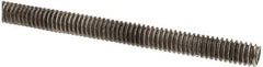 Made in USA - 1/4-20 UNC (Coarse), 6' Long, Stainless Steel Threaded Rod - Right Hand Thread - All Tool & Supply