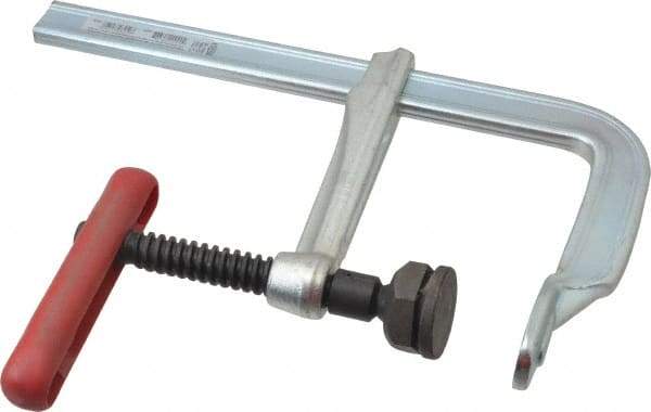 Bessey - 4-3/4" Deep Throat, 8" Max Capacity, Standard Sliding Arm Clamp - 1,980 Lb Clamping Pressure, 0.7" Spindle Diam - All Tool & Supply