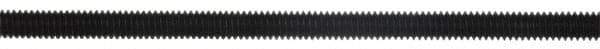 Gibraltar - 1/4-20 6" OAL Unequal Double Threaded Stud - Carbon Steel, Black Oxide Finish, 2" Long Thread Length, 3/8" Short Thread Length - All Tool & Supply