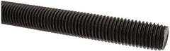 Value Collection - 3/4-10 UNC (Coarse), 6' Long, Medium Carbon Steel Threaded Rod - Black Oxide Finish, Right Hand Thread - All Tool & Supply