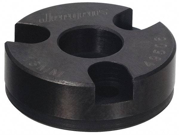 Jergens - Ball Lock System Compatible, Bolt-In Recessed Modular Fixturing Receiver Bushing - 25mm ID x 2-1/16" OD, 0.799" Overall Height - All Tool & Supply