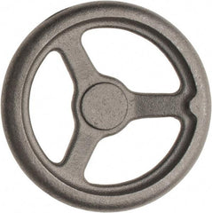 Made in USA - 8", Offset Handwheel - 1-3/4" Hub, Cast Iron, Plain Finish - All Tool & Supply