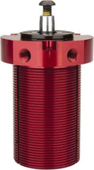 De-Sta-Co - 90 Lb Clamping Force, Left Hand Swing, 31.75mm Total Stroke, Single-Acting Pneumatic Swing Clamp - 1/8 NPT Port, 85.3mm Body Length x 76.2mm Body Width, 2.01 Cu In (Clamp), 2.26 Cu In (Unclamp), 130 Max psi - All Tool & Supply