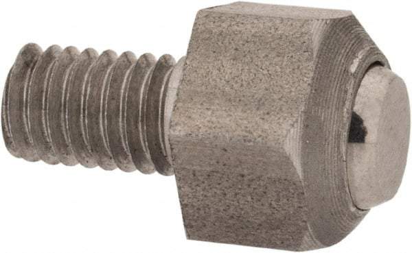 De-Sta-Co - M6 Thread, Swivel Thrust Pad - 7° Pivot Angle, For Use with Variable Stroke Straight-Line Action - All Tool & Supply