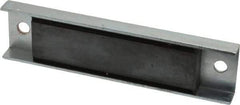 Eclipse - 45 Max Pull Force Lb, 5-1/2" Long x 1-3/8" Wide x 1/2" Thick, Rectangular Channel, Ceramic Fixture Magnet - 212°F Max Operating Temp, 0.01" Mounting Hole Diam, Stainless Steel Housing - All Tool & Supply