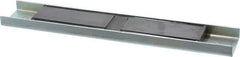 Eclipse - 45 Max Pull Force Lb, 12" Long x 2" Wide x 5/8" Thick, Rectangular Channel, Ceramic Fixture Magnet - 212°F Max Operating Temp, 0.01" Mounting Hole Diam, Stainless Steel Housing - All Tool & Supply