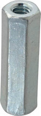 Made in USA - 3/4-10 UNC, 2-1/4" OAL Stainless Steel Standard Coupling Nut - 1" Width Across Flats - All Tool & Supply