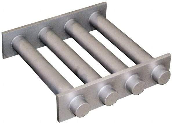 Mag-Mate - 8 Inch Long Square Grate Separator - Ceramic Magnet, 4 Tubes - All Tool & Supply