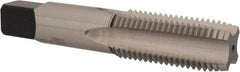 Heli-Coil - 1-8 UNC, H4, 4 Flute, Plug Chamfer, Bright Finish, High Speed Steel Hand STI Tap - 5-3/4" OAL, 2-9/16" Thread Length, 1" Square Length, 0.766" Square Size, 3B Class of Fit - Exact Industrial Supply