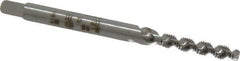 Heli-Coil - #2-56 UNC, 2 Flute, Bottoming Chamfer, Bright Finish, High Speed Steel Spiral Flute STI Tap - Right Hand Flute, 1-7/8" OAL, 0.141" Shank Diam, 9/16" Thread Length, 3B Class of Fit - Exact Industrial Supply