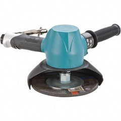 Dynabrade - 7" Wheel Diam, 8,500 RPM, Pneumatic Angle & Disc Grinder - 5/8-11 Spindle, 84 CFM, Rear Exhaust - All Tool & Supply