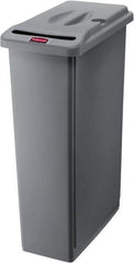 Rubbermaid - 23 Gal Gray Rectangle Confidential Document Container - Plastic, 31" High x 20" Long x 11" Wide - All Tool & Supply