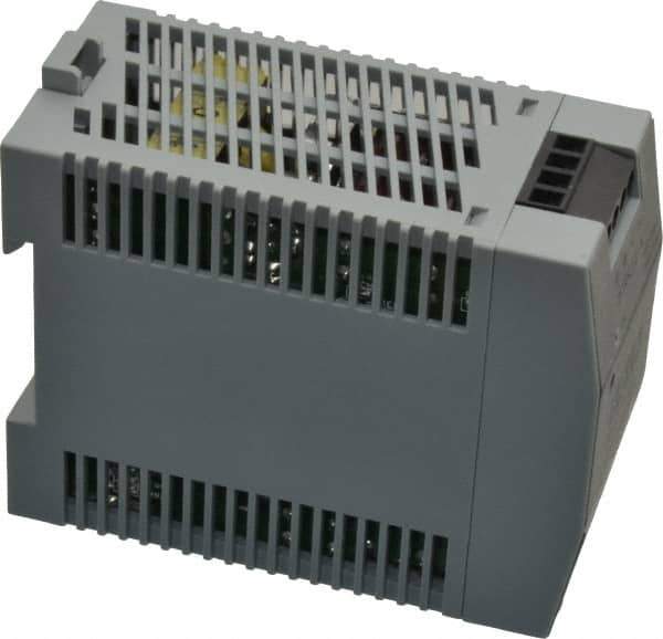 Sola/Hevi-Duty - 100 Watt, 2.10 Amp, 264 VAC, 375 VDC Input, 24 to 28 VDC Output, DIN Rail Power Supply - Screw Terminal Connection, 1 Output, 1.77 Inch Wide x 3.58 Inch Deep x 2.95 Inch High, Up to 86% Efficiency, 14 to 140°F, Green LED Display - All Tool & Supply