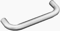 Electro Hardware - 10-32 Internal Thread, 5/16" Handle Diam, Nickel Plated Brass Drawer Pull - 4-9/16" Center to Center - All Tool & Supply