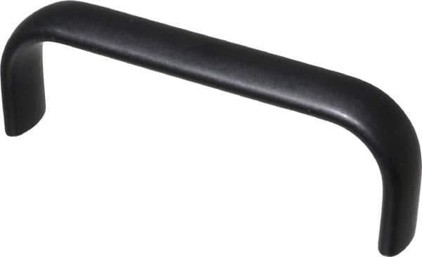 Electro Hardware - 4" Center to Center, Brush Black Anodized Aluminum Pull Handle - 1.5" High - All Tool & Supply