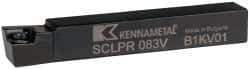 Kennametal - SCLP, Right Hand Cut, 5° Lead Angle, 1/2" Shank Height x 1/2" Shank Width, Positive Rake Indexable Turning Toolholder - 3-1/2" OAL, CP..32.5. Insert Compatibility, Series Screw-On - All Tool & Supply