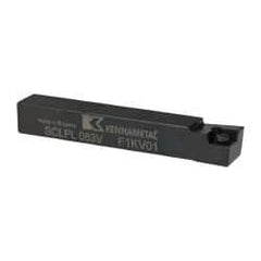 Kennametal - SCLP, Left Hand Cut, 5° Lead Angle, 1/2" Shank Height x 1/2" Shank Width, Positive Rake Indexable Turning Toolholder - 3-1/2" OAL, CP..32.5. Insert Compatibility, Series Screw-On - All Tool & Supply