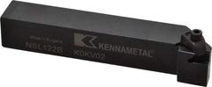 Kennametal - External Thread, Left Hand Cut, 19.05mm Shank Width x 19.05mm Shank Height Indexable Threading Toolholder - 114.3mm OAL, N.2L Insert Compatibility, NS Toolholder, Series Top Notch - All Tool & Supply