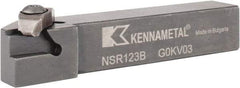 Kennametal - External Thread, Right Hand Cut, 19.05mm Shank Width x 19.05mm Shank Height Indexable Threading Toolholder - 114.3mm OAL, N.3R Insert Compatibility, NS Toolholder, Series Top Notch - All Tool & Supply