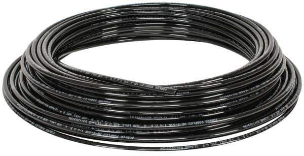 Parker - 0.18" ID x 1/4" OD, 1/32" Wall Thickness, 100' Long, Nylon Tube - Black, 425 Max psi, -60 to 200°F - All Tool & Supply