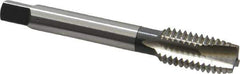 OSG - 1/2-13 UNC, 3 Flute, Bright Finish, High Speed Steel Spiral Point Tap - Plug Chamfer, Right Hand Thread, 3-3/8" OAL, 1-21/32" Thread Length, 0.367" Shank Diam - Exact Industrial Supply