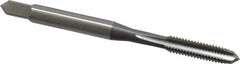 OSG - #10-32 UNF 4 Flute Bright Finish High Speed Steel Straight Flute Standard Hand Tap - Plug, Right Hand Thread, 2-3/8" OAL, 7/8" Thread Length, H11 Limit, 0.005" Oversize - All Tool & Supply