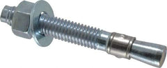 Red Head - 1/2 Inch Diameter, 1/2-13 Inch Thread, 3-3/4 Inch Overall Length, Grade 3, Wedge Expansion Concrete Anchor - Steel, Zinc Plated, 2-1/4 Inch Thread Length, Tie Wire Head, 1/2 Inch Drill - All Tool & Supply