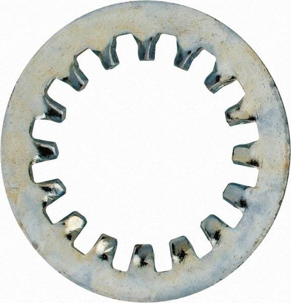 Value Collection - 1-1/2" Screw, 1.53" ID, Steel Internal Tooth Lock Washer - 2.515" OD, Zinc-Plated, Grade 1075 - All Tool & Supply