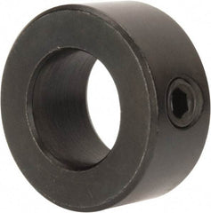 Climax Metal Products - 11/16" Bore, Steel, Set Screw Shaft Collar - 1-1/4" Outside Diam, 9/16" Wide - All Tool & Supply